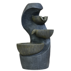 نافورة مياه ديكورية بتصميم أوعية متتالية عصرية